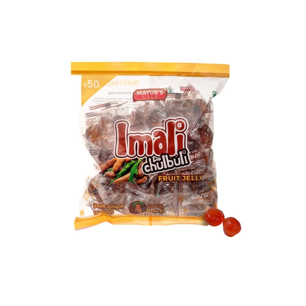 Mayurs Gels | Imali Chulbuli Tamarind Flavoured Jelly Candy Pouch | Ideal for Gifting and sharing moments | 175 gms