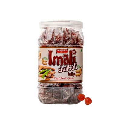 Mayurs Gels | Imali Chulbuli Tamarind Flavoured Jelly Candy Jar | Ideal for Gifting and sharing moments | 580 gms