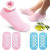 Adbeni Imported Silicone Socks for Women | Moisturizing Gel Spa Socks for Cracked Heels & Dry Feet, Foot Repair with Vitamin E & Natural Oils | Soft, Reusable, Heel Therapy | Random Color 2 Pair view 1
