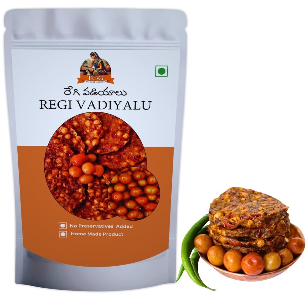 Regi Vadiyalu | Traditional Andhra Sun-Dried Snack | Homemade Crunchy Vadiyalu | Natural & Preservative-Free | Elantha Palam Vadiyalu | Jujube Vada | | 200g Pack Tastes of Godavari