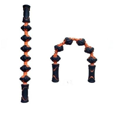 7Seas 6 Wheels Massage Stick, Mace Roller Stick, Suitable For Leg Muscle Relaxation, Calf Slimming Roller | Flexible Handheld Yoga Massage Roller for Muscle Training and Fitness | Body Roller Massager