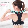 7Seas 6 Wheels Massage Stick, Mace Roller Stick, Suitable For Leg Muscle Relaxation, Calf Slimming Roller | Flexible Handheld Yoga Massage Roller for Muscle Training and Fitness | Body Roller Massager view 2