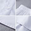 AOCASDIY Shirt Extender for Women Adjustable Layering Fake Top Lower Sweep Shirt Half Length Skirt - White view 2