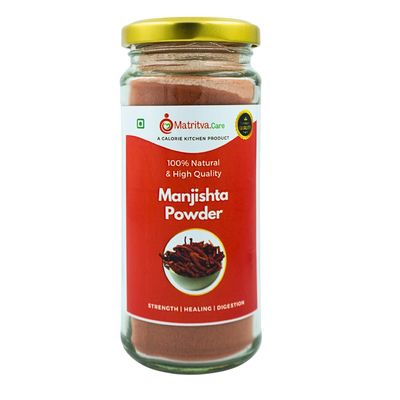 Matritva Care Manjishta Powder (100g) | Ayurvedic Blood Cleanser & Skin Glow Support | Herbal Detox Supplement | Natural Madder Root Powder for Face & Body | Supports Digestion & Womens Wellness