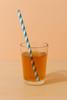 Bio-degradable Paper Straws| Blue & White Striped 6mm Width| Pack of 100 view 2
