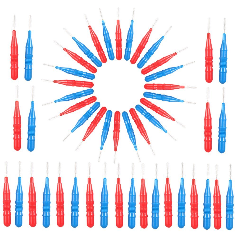 Ubervia Manual Toothbrushes - Pcs | 50pcs Interdental Brush Floss Head Tooth Pick Tool Between Teeth Brush Professional Dental Cleaning Brush