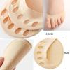 AMAMU ENTERPRISE 2 Pairs Women High Heels Forefoot Pads, Non-Slip Toe Socks Reusable Ball of Foot Cushions, Front Heel Protector Silicon Socks For Men & Women view 4