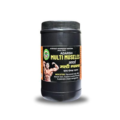 Adarsh Ayurvedic Pharmacy Multi Muscles Herbal Supplement for Strength, Nourishment & Rejuvenation - 200g