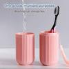 Drumstone (    Dual-Compartment Travel Toothbrush Case: Capsule Design, Strong Seal, Space-Efficient Holder for Toothbrush & Small Toiletries view 4
