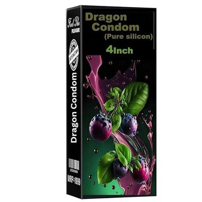 Classy Imported Drag-on Silicone Condom for Men four Inch Size Soft, Comfortable