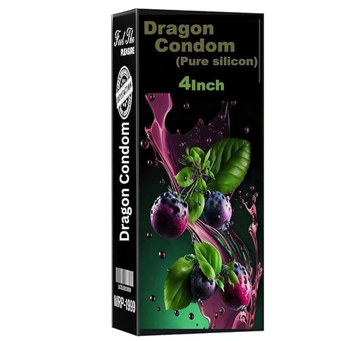 Classy Imported Drag-on Silicone Condom for Men four Inch Size Soft, Comfortable