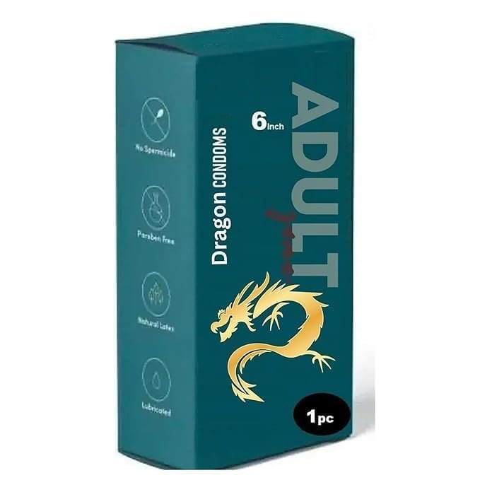 Drag-on 6-Inch Condoms for Men | Premium Latex, Lubricated, Comfortable & Safe Protection