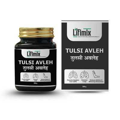 Lifimix Tulsi Avleh Lung Detox | Ayurvedic Respiratory Support | 100% Natural | 250g