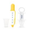 Hopop Medicine Dropper/Dispenser & Baby Medicine Syringe | Multipurpose Silicone Medicine Dropper Syringe/Feeder for Baby | Suitable form 0+ Months | BPA Free | Yellow & White view 1