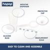 Hopop Medicine Dropper/Dispenser & Baby Medicine Syringe | Multipurpose Silicone Medicine Dropper Syringe/Feeder for Baby | Suitable form 0+ Months | BPA Free | White view 4