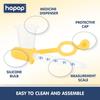 Hopop Baby Nose Cleaner/Nasal Aspirator & Baby Medicine Syringe Dropper Dispenser | Silicone Nozzle | Squeezable Pump | BPA Free | 0+ Months | Yellow & Green view 4