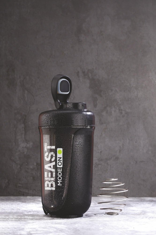 Dimazofly Premium Bottle Compact Gym Shaker Bottle, Shaker Bottles for Protein Shake with Mixer Ball, Bpa Free Material, Plastic.