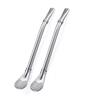 AAHISHAN 2 in 1 Stainless Steel Drinking Spoon Straws Reusable Washable Metal Cocktail Spoons Tea Filter Stir Spoon Straws for Drinking (Pack of 2) view 3