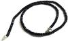 4mm Black Tourmaline Gemstone Necklace, Natural Tourmaline Rondelle Faceted Beads, Handmade 22 Inch Long Jewelry Necklace for Unisex view 1