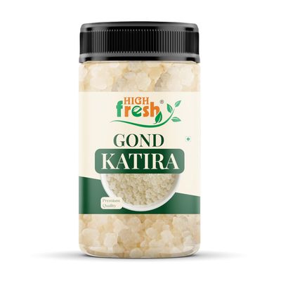 HighFresh Pure Natural Gond Katira 100 GM | Almond Gum Badam Pisin, Tragacanth Gum | High Cooling Properties | 100% Natural Superfood