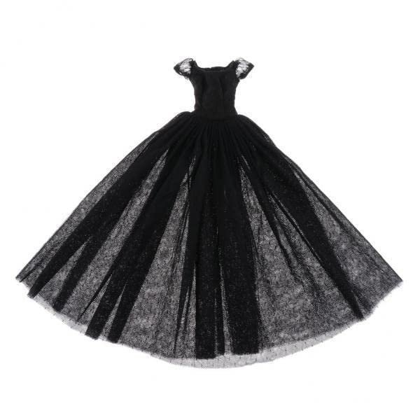 CALANDIS 2xFashion Princess Wedding Dress Gauzy Skirt for 1/4 BJD Doll Party Accs Black | Modern | Clothes & Accessories | Dolls