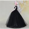 CALANDIS 2xFashion Princess Wedding Dress Gauzy Skirt for 1/4 BJD Doll Party Accs Black | Modern | Clothes & Accessories | Dolls view 3