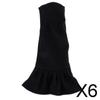 CALANDIS 6xBlack Lady Girls Evening Wedding Party Dress Clothes Gown for Doll Pattern 1 | Modern | Clothes & Accessories | Dolls view 2