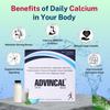 ADVINCAL All-in-One Calcium Tablets with Omega-3 Fatty Acids, Vitamin K2-7, Magnesium & Zinc | High-Absorption | for Strong Bones, Joints & Muscles | 30 Tablets, Pack of 3 view 3