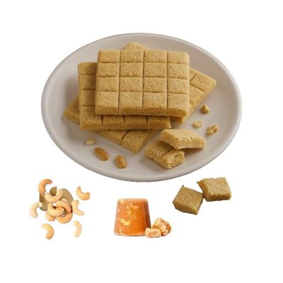 LONAVALA FOODS Famous Crushed Cashews Chikki Bars - 400 grams, 48 Pieces | No Added Preservatives & Colours | Crush Kaju Bars Made with Jaggery | Sweet Mashed Kaju Cashews Gajak Bar