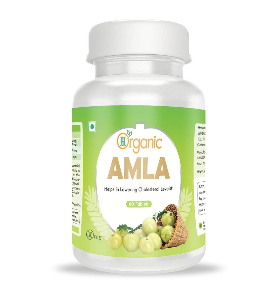 360 DEGREEORGANIC Amla Tablets 500mg