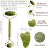 2025 Facial Massager Jade Roller & Gua Sha Tool Natural Himalayan Stone For Face Neck Healing Skin Wrinkles & T Shape Gold Energy Beauty Bar Electric Vibration Facial Massage Combo Offer view 2