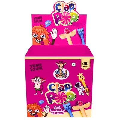 Goli Toys 30 Lollipops Set with Mix Flavors | Each Pack Includes a Fun Toy | 4 Styles & 5 Shades Assortment | Individually Packed for Safety | Easy-to-Hold Sweet Stick for Kids | Fun & Tasty Treat Pack