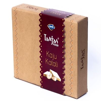 TAAJAS FOOD (Since 2003) Kaju Katli 250g | Fresh Indian Traditional Mithai | Made With Finest Cashews | No Preservatives, Artificial Color, Flavor & Delicious Sweet Taste