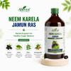 A SHIVYA Product- Neem Karela Jamun Ras 1350 ml (450ml x 3) Natural Blood Sugar Support | Lowers Bad Cholesterol | Herbal Health & Wellness Tonic view 3