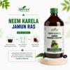 A SHIVYA Product- Neem Karela Jamun Ras 1350 ml (450ml x 3) Natural Blood Sugar Support | Lowers Bad Cholesterol | Herbal Health & Wellness Tonic view 4