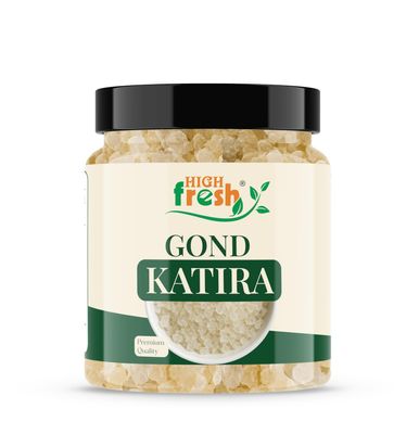 HighFresh Pure Natural Gond Katira 250 GM | Almond Gum Badam Pisin, Tragacanth Gum | High Cooling Properties | 100% Natural Superfood
