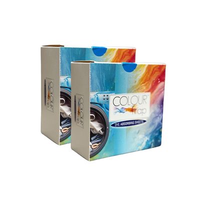 COLOURTRAP 60 Dye and Dirt Absorbing Sheets for Laundry Mixed Wash | Prevent Colour Bleed and Transfer | Plastic-Free For All Wash Types  Pack of 2 (30 Sheets Each)