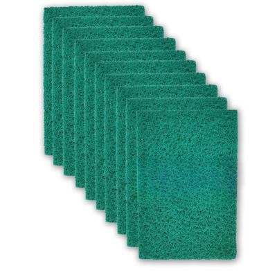 Kitchen CleanLarge Kitchen Scrub Pads | Dish wash Scrubber | Non Scratch - Durable - Long skrab Lasting | Clean Shine Brite Utensils (Green, 4x6 inch, 50 Pcs Pack of 10 X 5)
