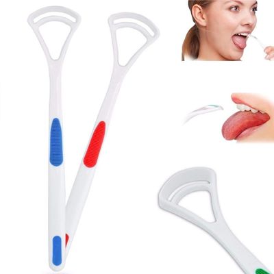 Force24 - Tongue cleaner Fights Bad Breath & Oral Health Care Improved Taste Sense for adult & children Flexible Handle Easy to Use (PACK OF 2)