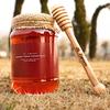 Al Zareen Saffron-Infused Wild Honey Pure Kashmiri Wildflower Honey with Grade 1 Saffron Strands I with Neem Wooden Honey DipperI No Sugar, No Preservatives | Handcrafted in Kashmir 500g Glass Jar view 1