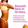 MEEOOW CLUB 4-in-1 Orange Body Hair Removal Powder Mask for Women & Men | Instant Painless Hair Removal, Tan Removal, Exfoliation & Skin Nourishment | Natural Scent, No Irritation (80g) view 3