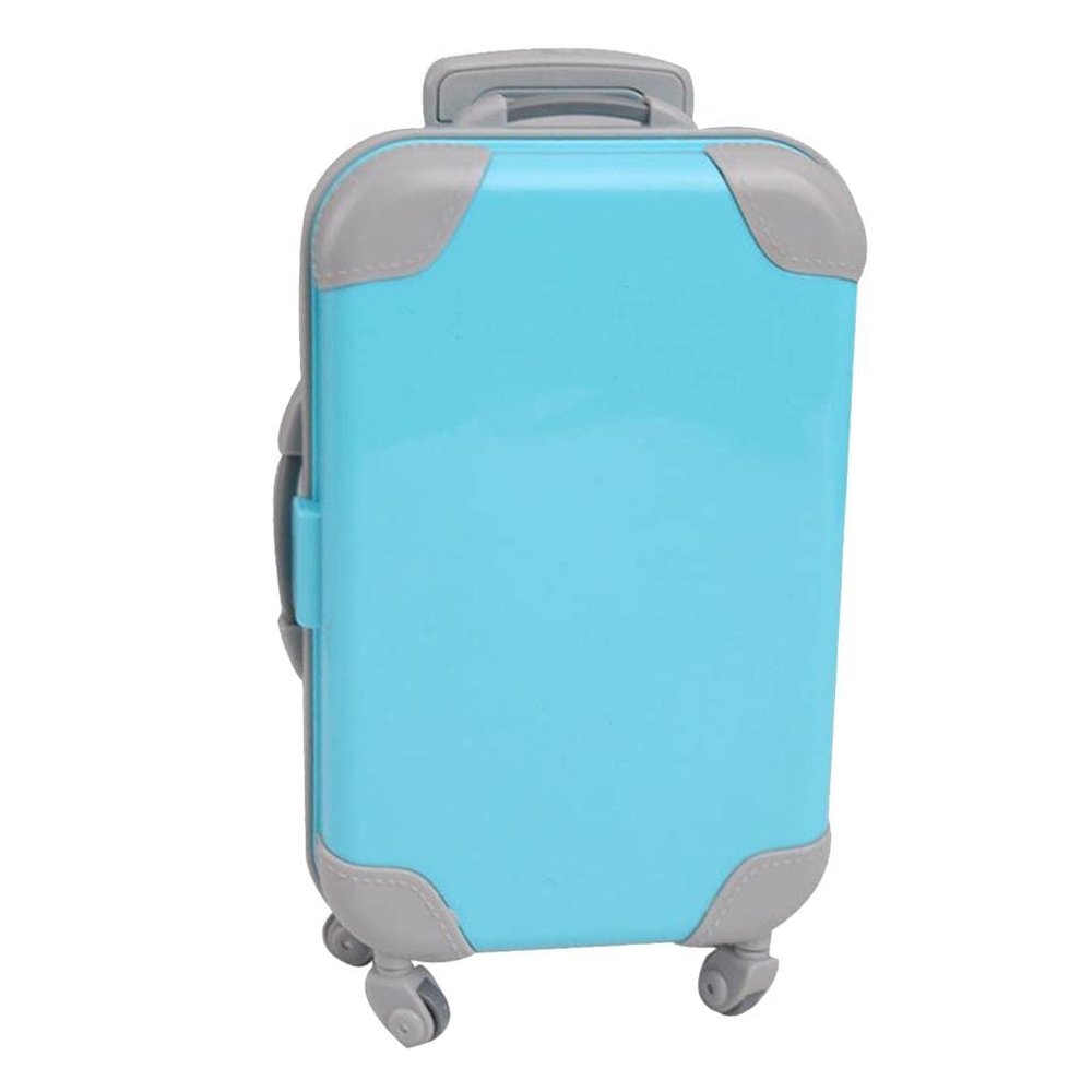 CALANDIS 18 inch Doll Travel Set Suitcase Compatible for American Doll Blue | Modern | Clothes & Accessories | Dolls