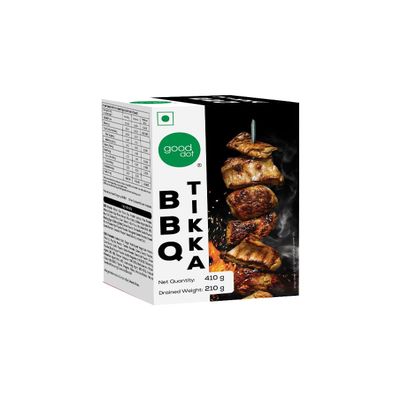 GoodDot Plant-Based BBQ Tikka Kit Smoky Flavour | Shelf-Stable & Ready in 2 Minutes | 100% Plant-Based Avtaar of Classic BBQ | Vegetarian & Vegan Friendly | Net Weight: 410g