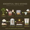 Krishiyug Organic Sugarcane Khand Desi Shakkar | Pure & Unrefined Natural Sweetener | Chemical-Free, Rich in Iron & Antioxidants | Healthy Sugar Alternative for Tea, Sweets & Cooking (Khand - 500g) view 3