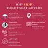 Floh Disposable Toilet Seat Covers | No Direct Contact with Unhygienic Seats | Protects Against Germs For Public Toilets & Travel Essentials | Must Have For Women and Men | Pack of 10 | view 4