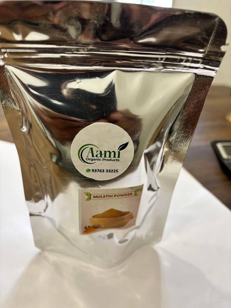 Aami Organic Mulethi Root Powder Mulethi/Yashtimadhu/JETHI MADHU/Licorice/Glycyrrhiza glabra Powder For Skin, Hair And Health 100 GM PACK OF 1