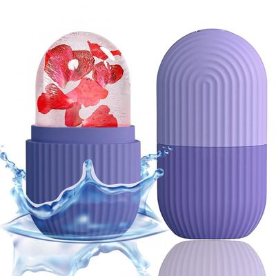 Facial Ice Roller Massager, Cooling Beauty Tool for Face and Neck, Purple