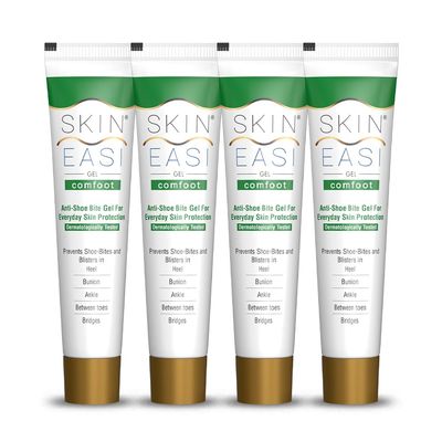 Amaterasu Skineasi Comfoot, Anti Shoe-Bite Gel | Dermatologically Tested | It Prevents Shoe Bites For Heels, Ankles Bridges, Between The Tones, Bunions | Pack Of 4 | 80Gm (20Gm Each)