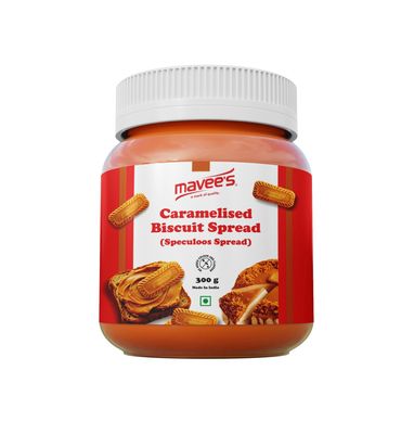 Caramelised Biscuit Spread Paste - Premium Toppings for Fruits | Cakes | Ice Creams | Donuts | Baking Spread Solutions | 300gm