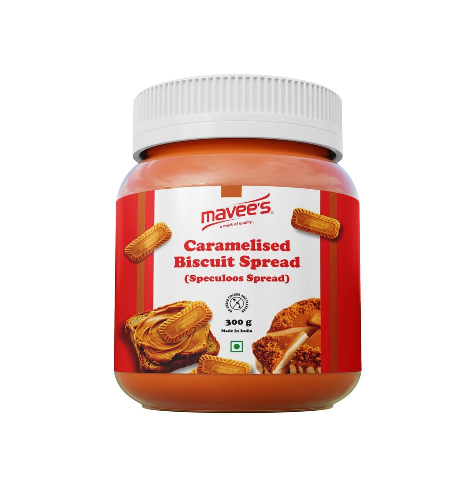 Caramelised Biscuit Spread Paste - Premium Toppings for Fruits | Cakes | Ice Creams | Donuts | Baking Spread Solutions | 300gm